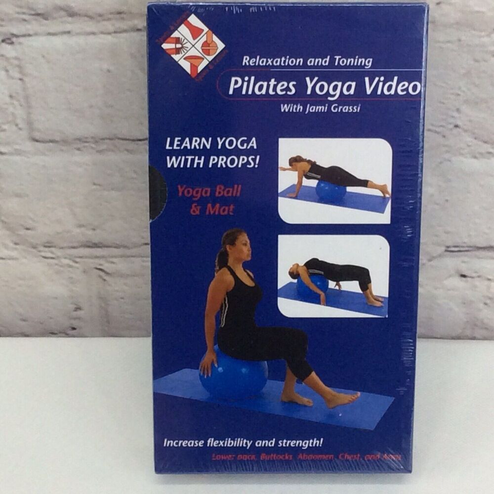 Jami Grassi Yoga Pilates Workout VHS 2001 Relaxation and Toning Yoga w/Props NIP
